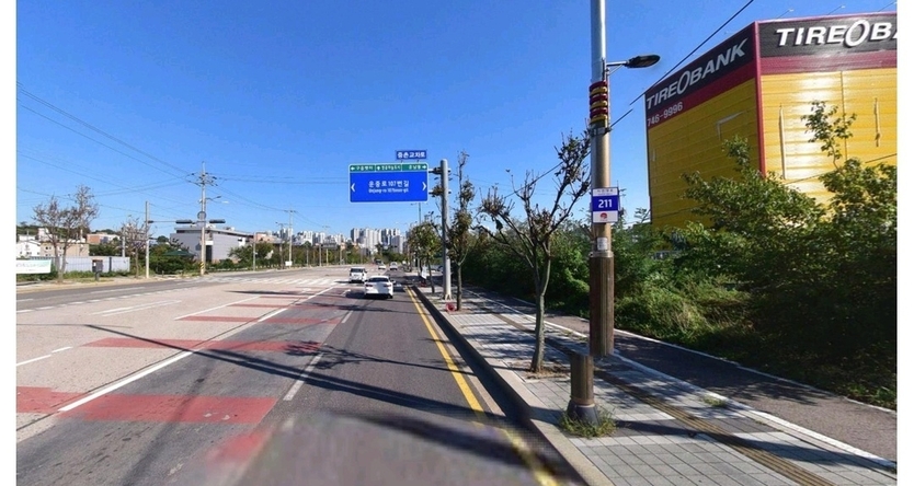 중촌교차로 주변 모습.