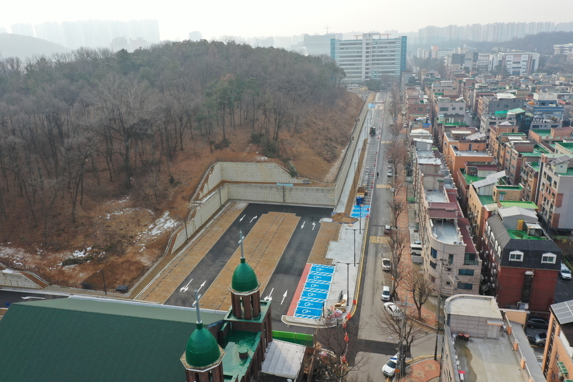 안산시 상록구 사동 지역에 신규로 조성된 주차장 전경.(사진=안산시)