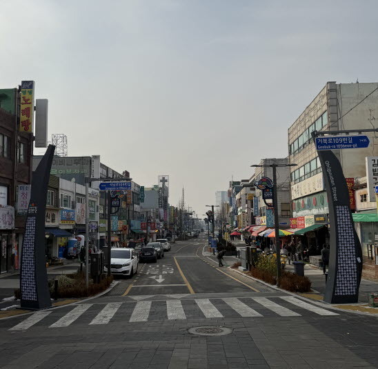 인천 서구 '거북로 일부 구간' 전경