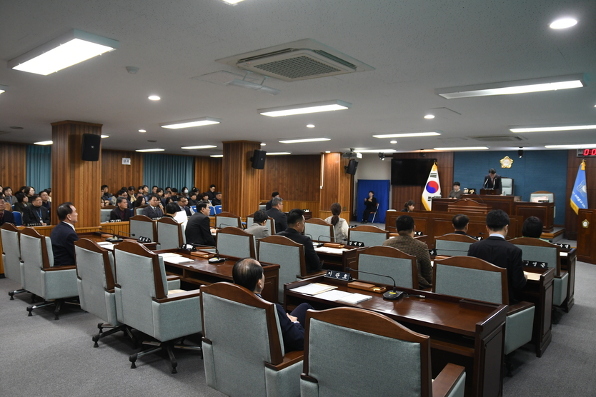 미추홀구의회가 제286회 임시회를 개회하고 있다. ⓒ 미추홀구의회 제공