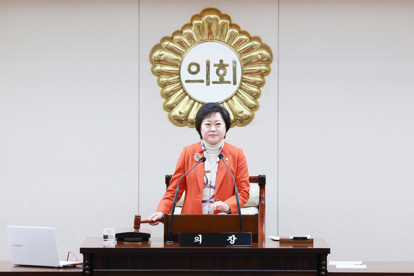 안애경 부평구의회 의장이 제267회 임시회 폐회선언 하고 있다. ⓒ 부평구의회