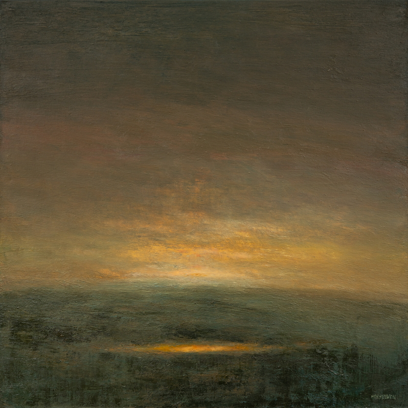 한희원 작_빛의 시간, 2025, 캔버스에 유채, 182x182cm