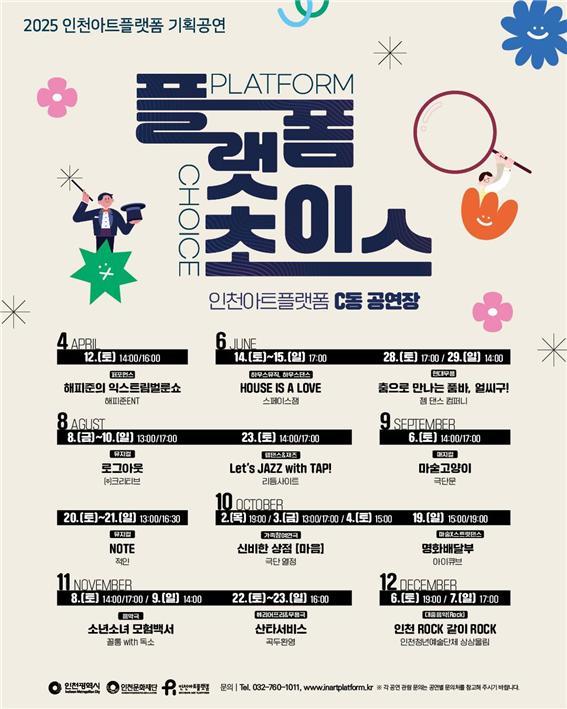 ‘2025 플랫폼 초이스’ 포스터 ⓒ 인천시 제공