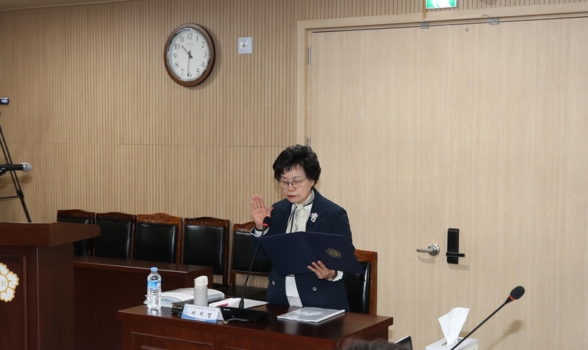 도시관리공단 이사장 후보자 인사청문회ⓒ익산시의회 제공