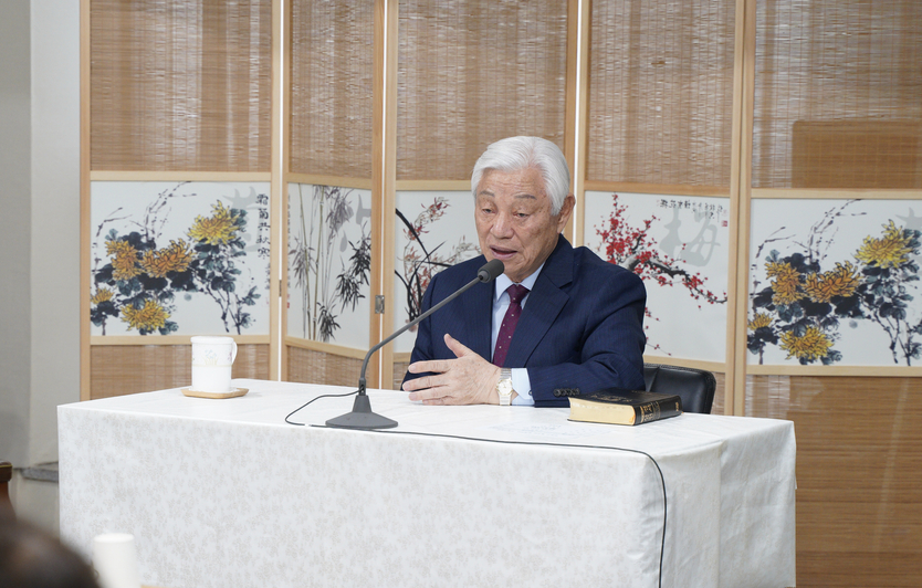 한국기독교연합(KCA) 박옥수 목사가 경인지역 기자간담회를 가지고 있다. ⓒ 한국기독교연합(KCA)