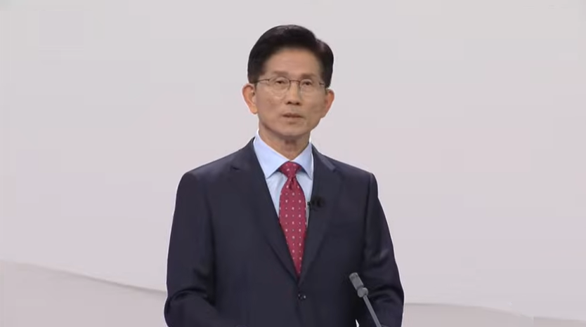 국민의힘 김문수 대선 후보가 첫 TV토론을 공약을 발표하고 있다. ⓒ 우리일보 db