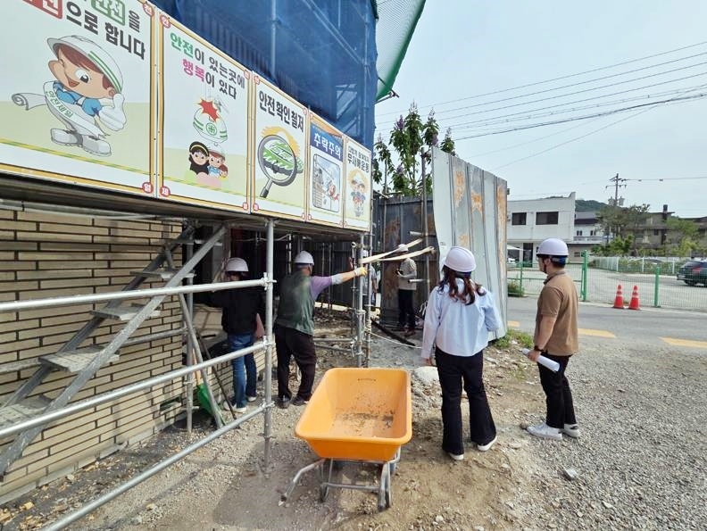 건설현장 긴급 안전점검 모습ⓒ정읍시청 제공 