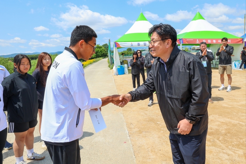 도성훈 인천시교육감, ‘제54회 전국소년체육대회 인천선수단’ 격려하고 있다. ⓒ 인천시교육청 제공