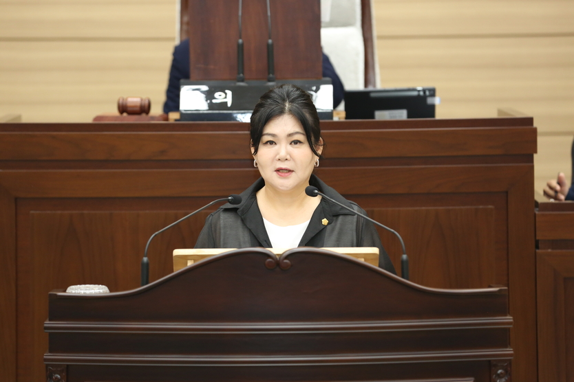 서구의회 김미연의원, 대체처분제도 도입 촉구하고 있다. ⓒ 인천서구의회 제공