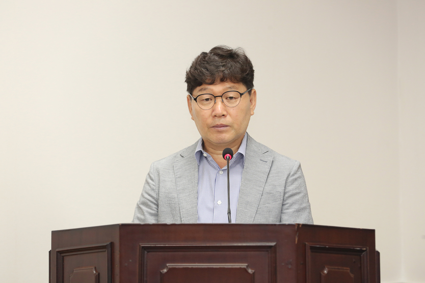 서구의회 박용갑의원, 순환경제사회 전환에 대한 발언을 하고 있다. ⓒ 인천서구의회 제공