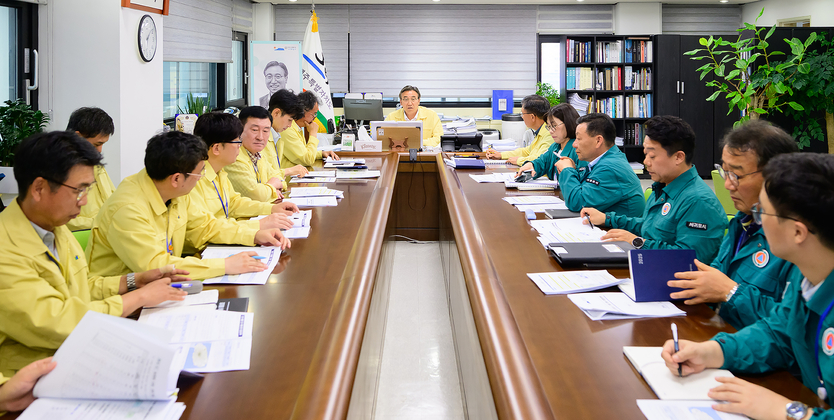 가뭄 폭염 대비 긴급 대책회의ⓒ서귀포시 제공
