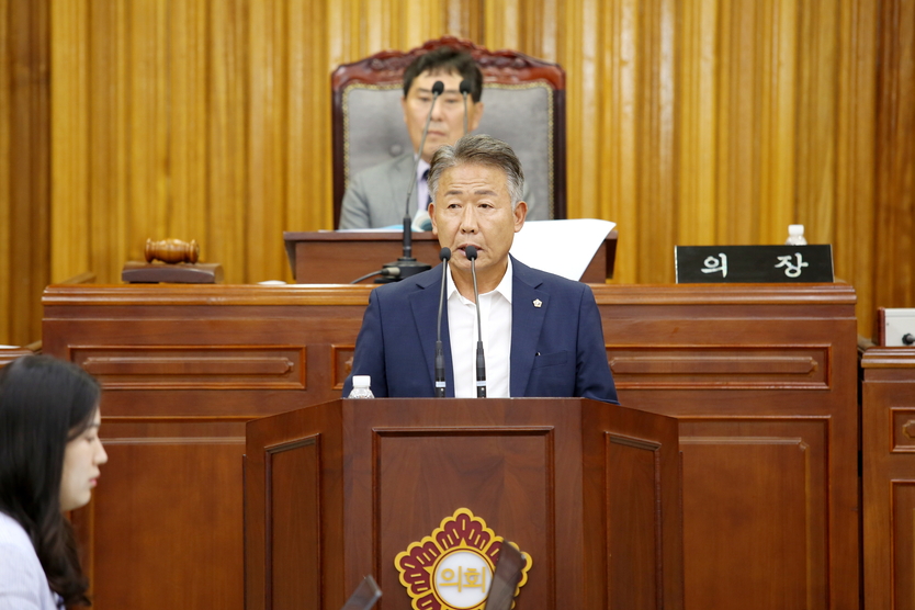 제289회 임시회 제2차 본회의 장기소 의원 5분 자유발언ⓒ영광군의회 제공