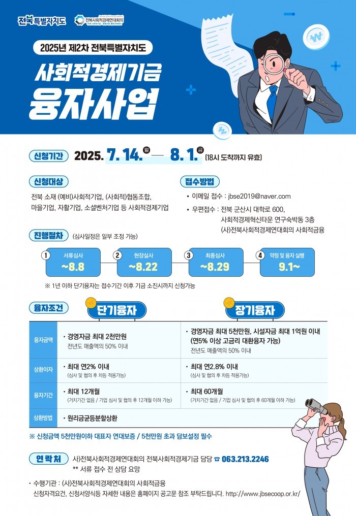 전북자치도, 사회적경제기업에 10억 원 규모 융자 지원ⓒ자치도 제공