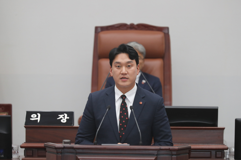 김기환 의원 대표발의_4.3역사왜곡 발언 강력 규탄ⓒ자치도의회 제공