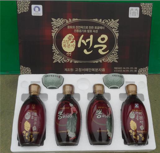 고창 서해안복분자주 ‘선운’, 뉴질랜드에 초도물량 1만병(2만5천불) 수출ⓒ고창군 제공