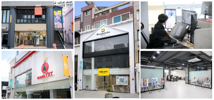 원도심 일대 공실에 애니·웹툰·출판 등 기업들이 입주를 시작했다ⓒ순천시 제공