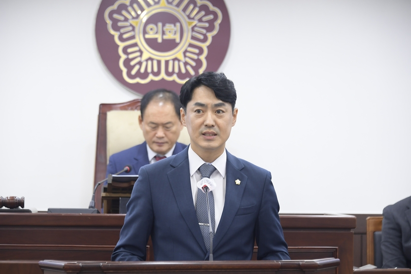 권영기 의원이 제340회 임시회 5분 자유발언을 하고 있다. ⓒ 동두천시의회 제공