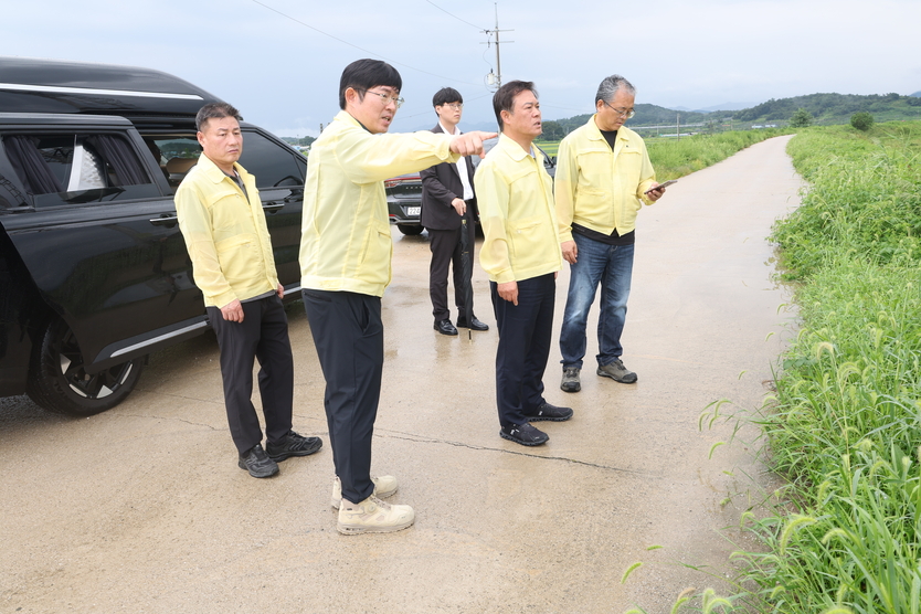 이학수 정읍시장, 침수 현장 점검…호우 피해 최소화 총력ⓒ정읍시 제공