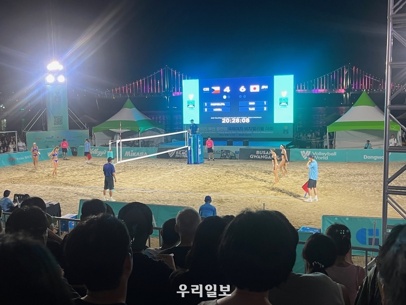 <strong>2025 부산 광안리 국제 여자 비치발리볼 대회 전경 </strong>