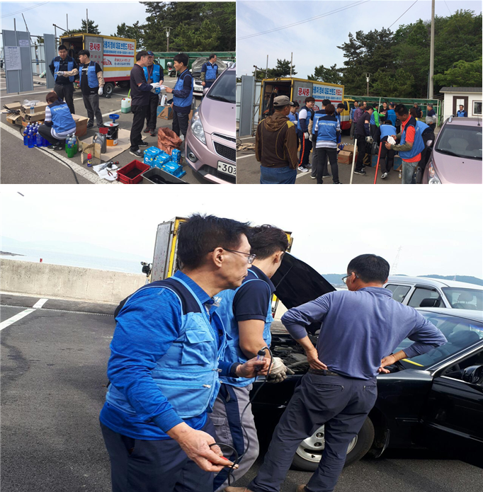 김상수 미추홀 정치연구소 소장이 공동대표로 참여하고 있는 한국마이스터연합회 봉사활동 모습.(사진=한국마이스터연합회)