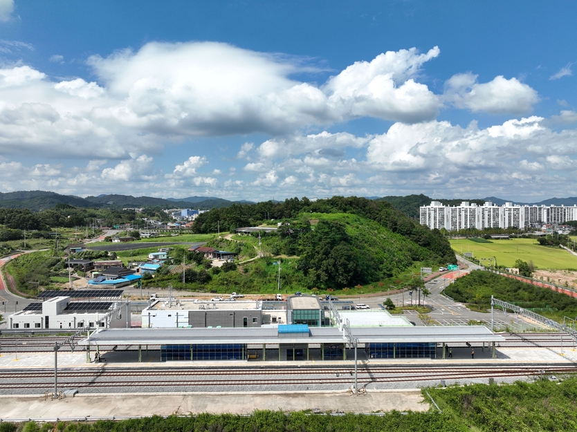 신보성역 전경(철도 드론)ⓒ보성군 제공