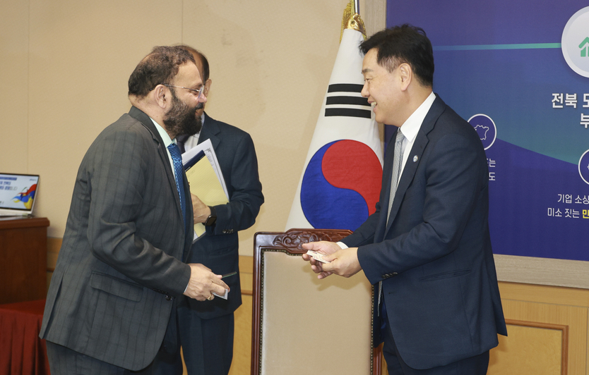 인도 에너지기업 그린수소 사업 확대를 위한 업무협약식ⓒ자치도 제공