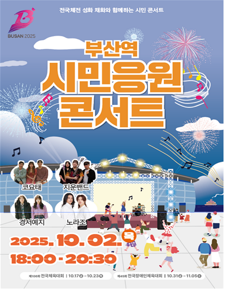 시민응원 콘서트 포스터ⓒ부산시