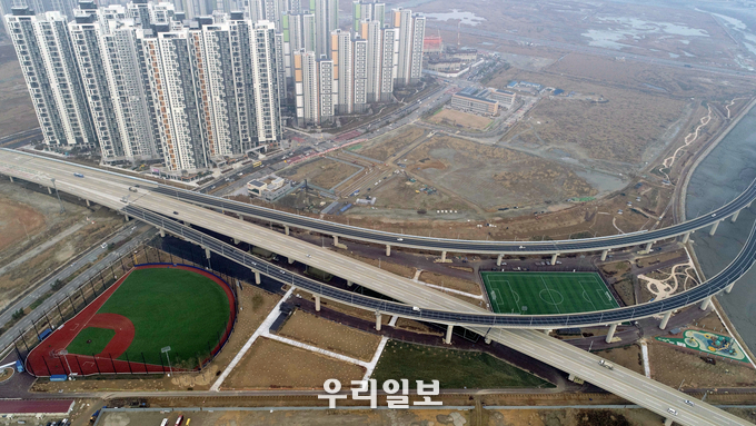 송도국제도시 6·8공구 의 거점 공원 역할을 할 ‘랜드마크시티 1호 체육공원’ ⓒ 경제자유구청