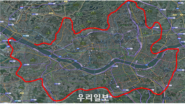 야생동물 광견병 미끼예방약 살포 지역 @서울시청 제공