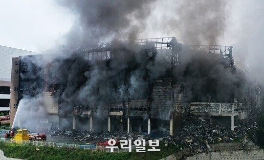 경기 이천 쿠팡 물류센터 화재발생 현장 