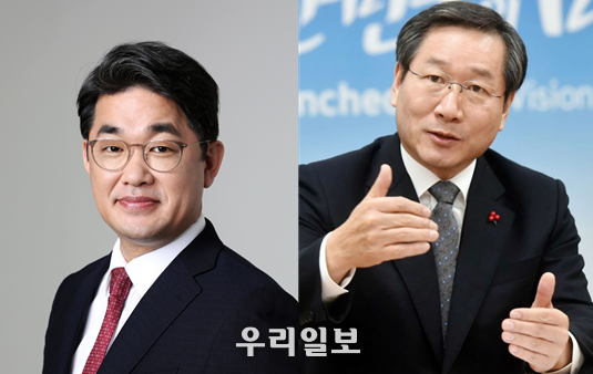 국민의힘 인천시당 후보자 배준영 유정복 후보