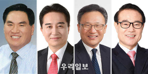 사진 왼쪽부터 부평을 강창규, 연수갑 정승연, 계양갑 이중재, 계양을 윤형선.국민캠프 인천공동선대위원장. 왼쪽부터 부평을 강창규, 연수갑 정승연, 계양갑 이중재, 계양을 윤형선. ⓒ 국민의힘 인천시장 제공