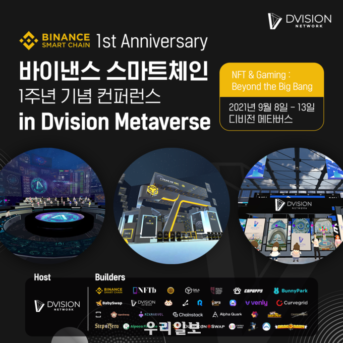 디비전 네트워크, '바이낸스 스마트 체인 1주년 기념' 컨퍼런스 자사 메타버스에서 개최 