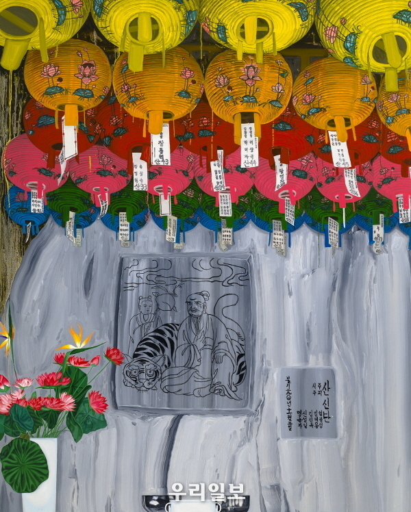 박지원(대상 수상작)_인왕산 산신각, 캔버스에 유화, 130.3×162.2cm, 2018