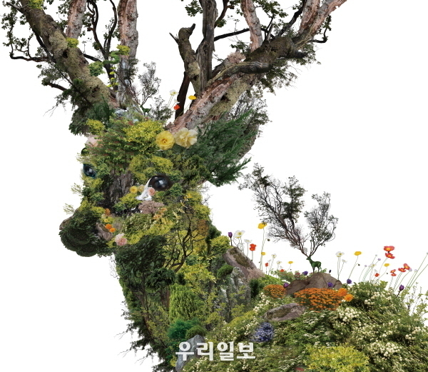 최수정(최우수상 수상작) _ 자견(自遣), 120x138cm, Digital photo collage_UV inkjet print~