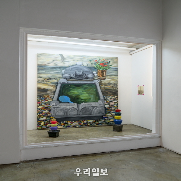 박지원(기타작품)_약수터, 캔버스에 유화, 122.1X145.5cm, 2019