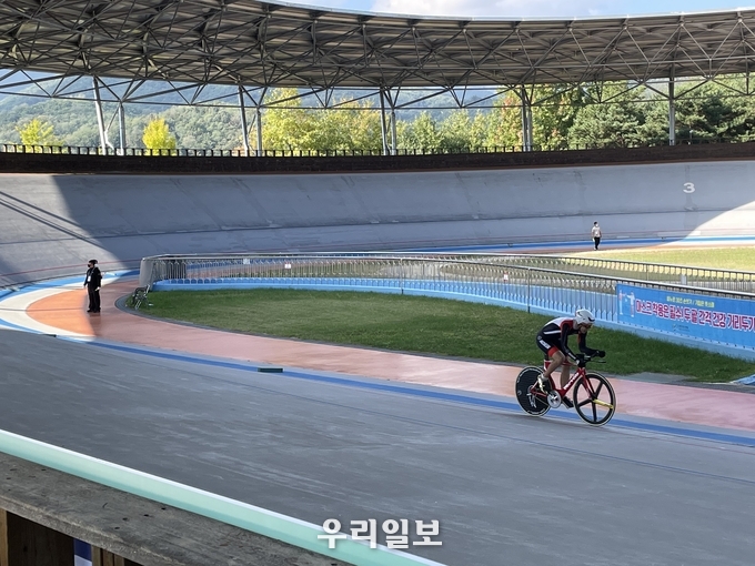 사이클 염슬찬 경기 모습.(사진=인천시장애인체육회)