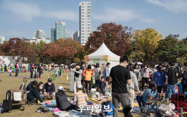 양천공원파크데이, 어린이 벼룩시장 진행모습 