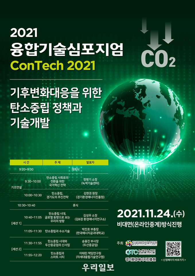 차세대융합기술연구원, 2021 융합기술 심포지엄 온라인 개최 포스터