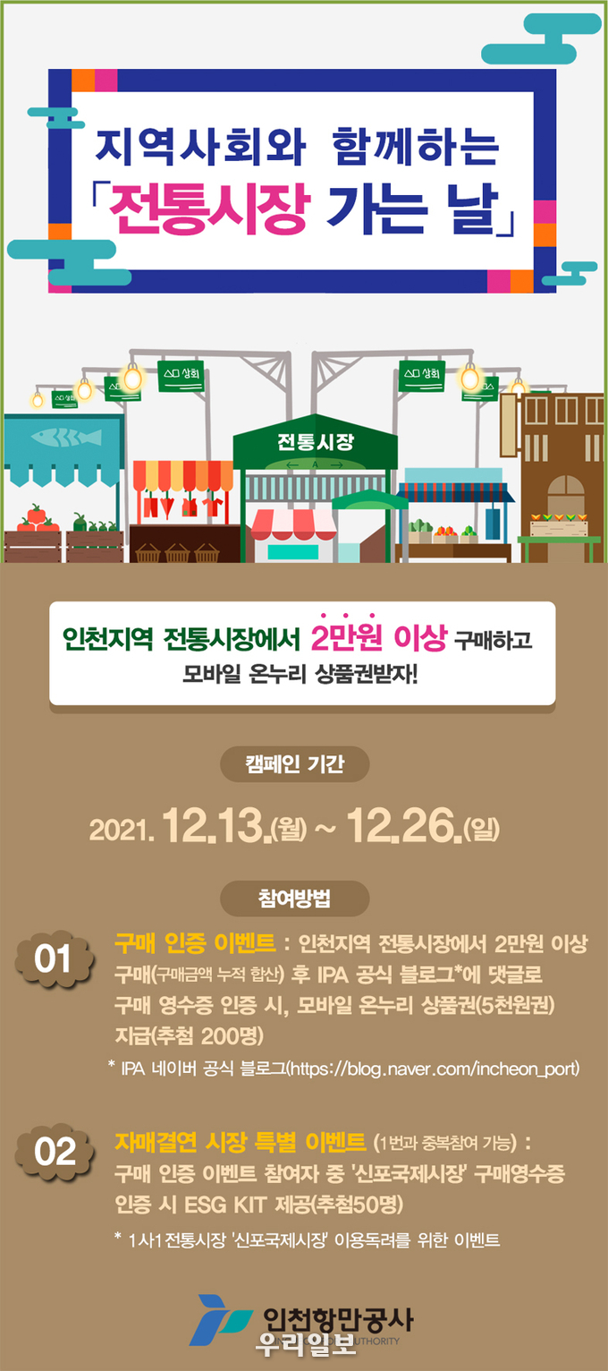 전통시장 가는 날 포스터.(사진=인천항만공사)