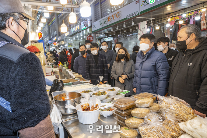 전통시장 방역실태,설 성수품 가격점검 ⓒ계양구청