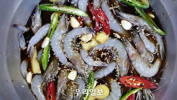 명품 한방 새우장