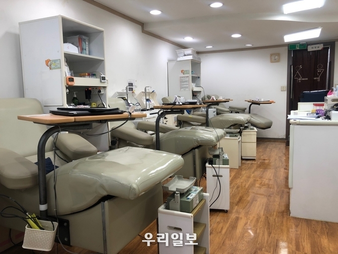 텅 빈 헌혈의집 노량진센터 