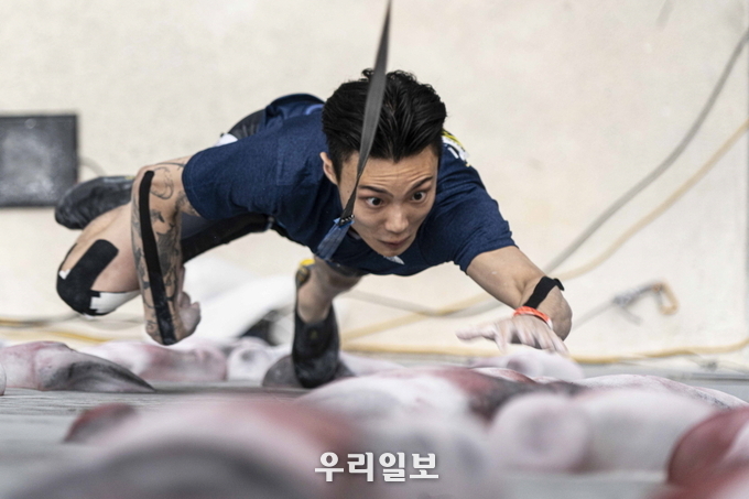 지난해 전국 스포츠클라이밍 선수권 대회 스포츠클라이밍 천종원 선수.(사진=대한산악연맹)