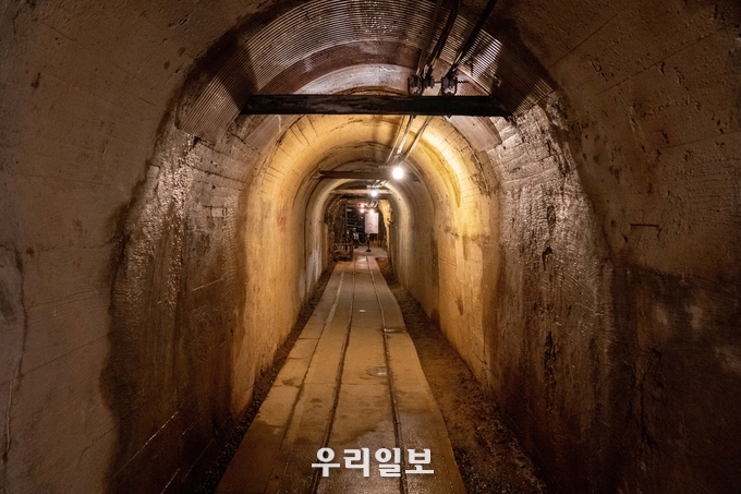  일본 사도광산 내 터널