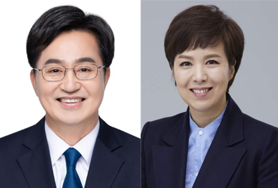 김동연 더불어민주당 후보 ▲ 김은혜 국민의힘 후보