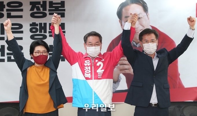 안귀옥 변호사 유정복 국민의힘 후보를 지지선언 ⓒ 유정복 캠프 제공