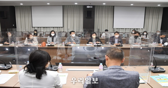 시흥시와 교육지원청이 1차 실무협의회를 진행하고 있다.(사진=시흥시청)