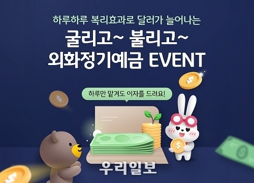 「굴리고~ 불리고~ 외화정기예금 이벤트」 실시