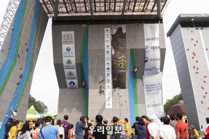 지난해 열린고미영컵 전국 스포츠클라이밍대회 장면. (사진=대한산악연맹)